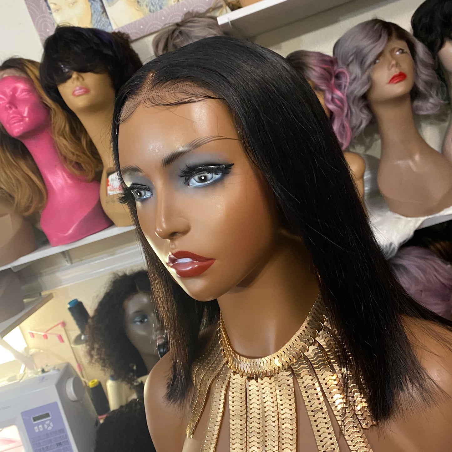 Gabby-  8 -16 Inch Bob Style, 100% Human Hair Lace Closure