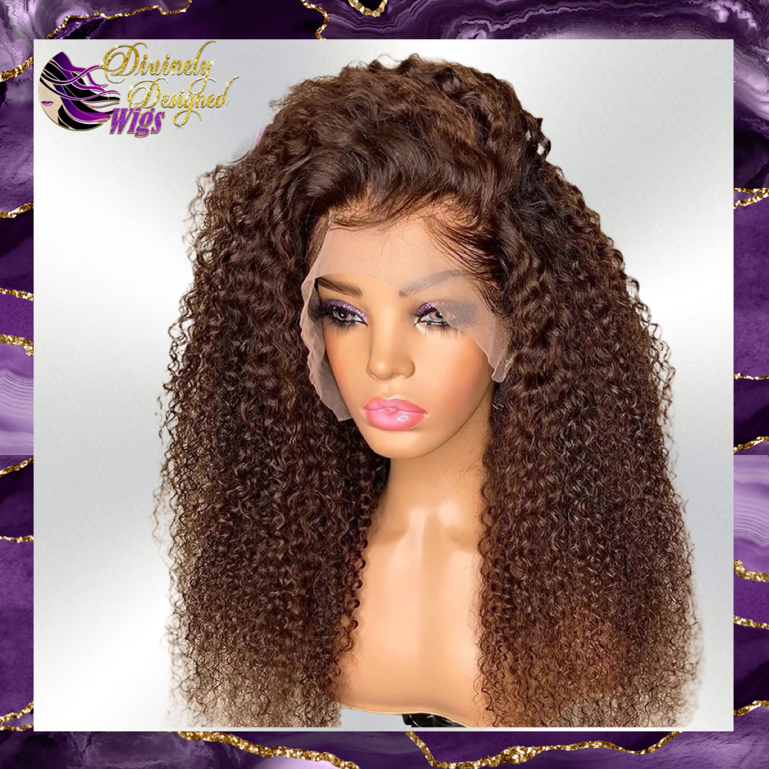 Lacee’ Brown Lace Front Deep Curl