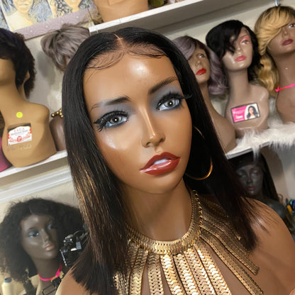 Gabby-  8 -16 Inch Bob Style, 100% Human Hair Lace Closure