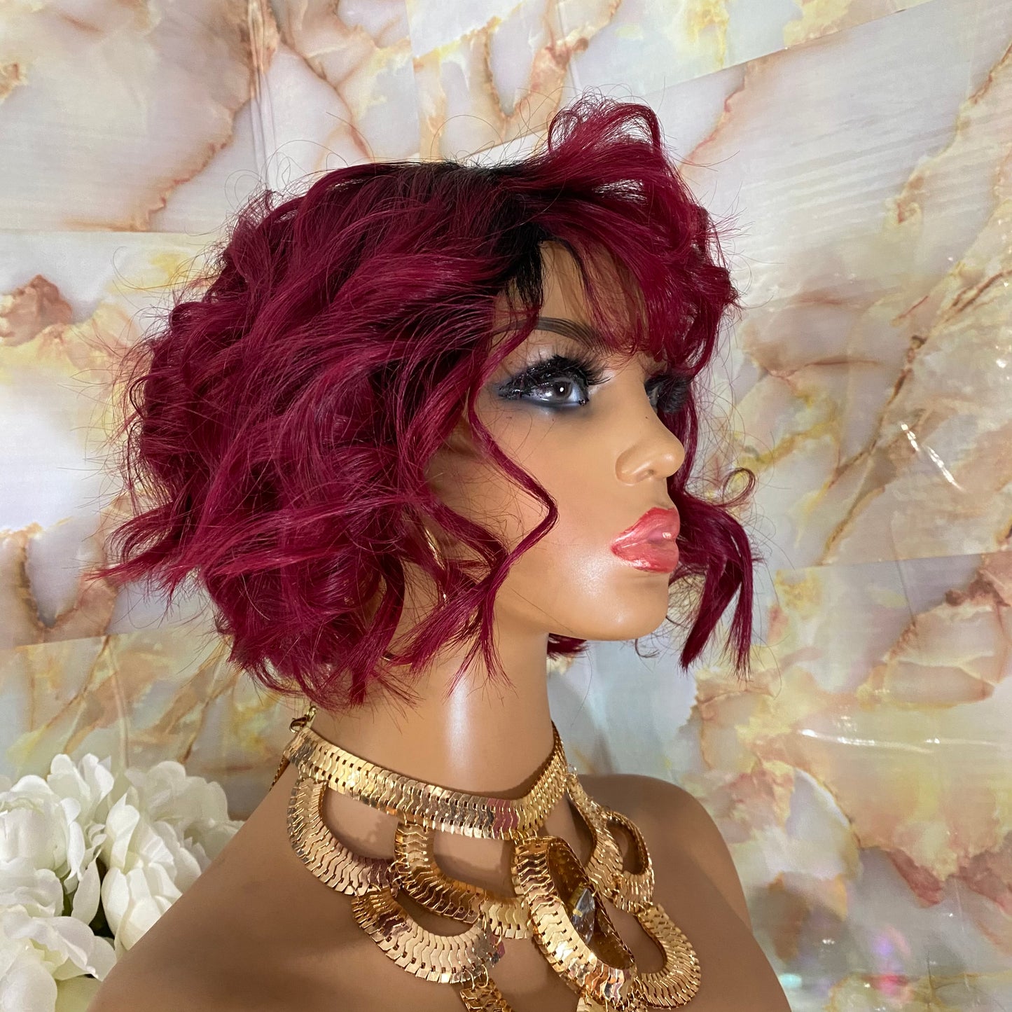 Rozie’  Bang Spiral Curls 100% Human Hair (No Lace)