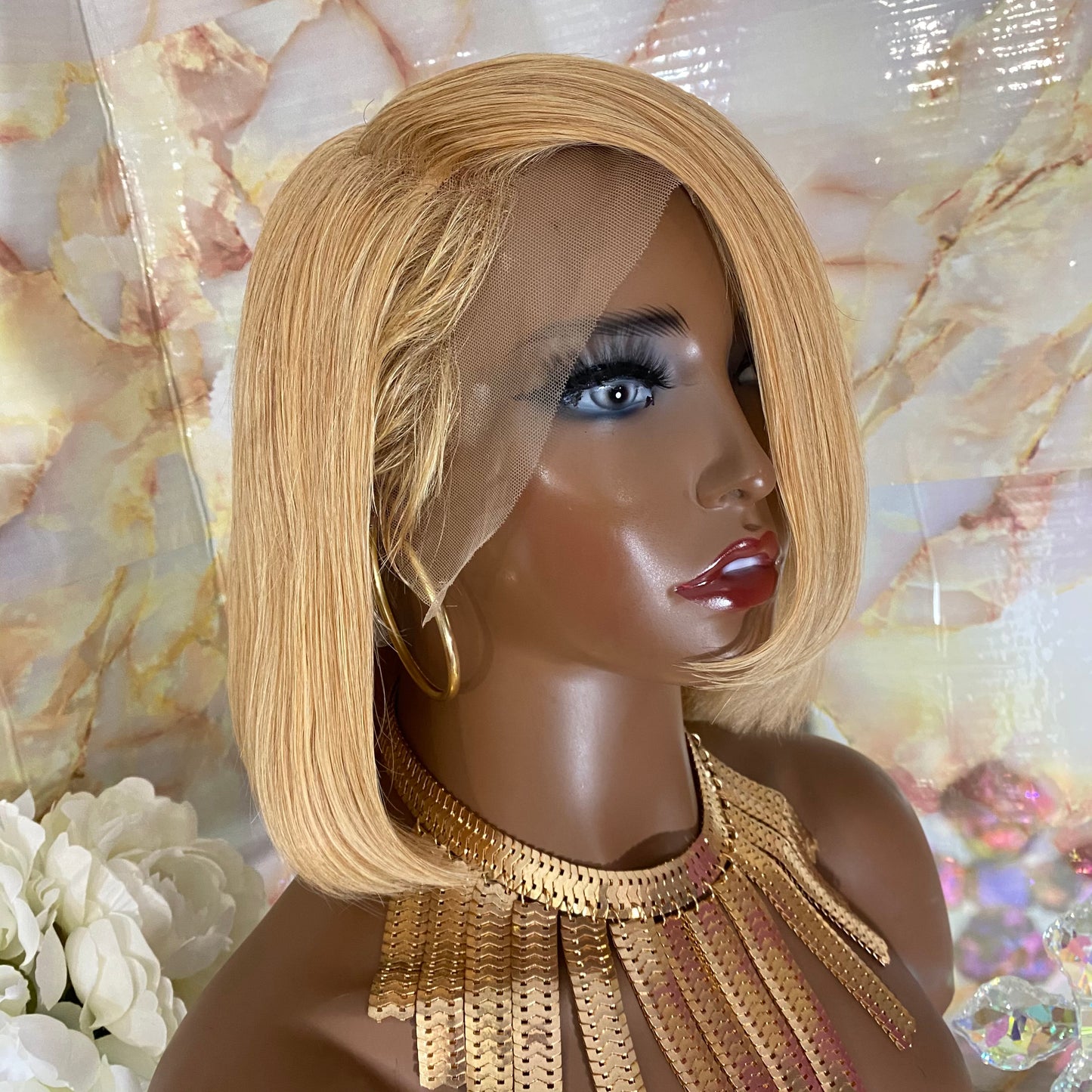 Faith’ 10 Inch Bob style, 100% Human Hair Lace Front