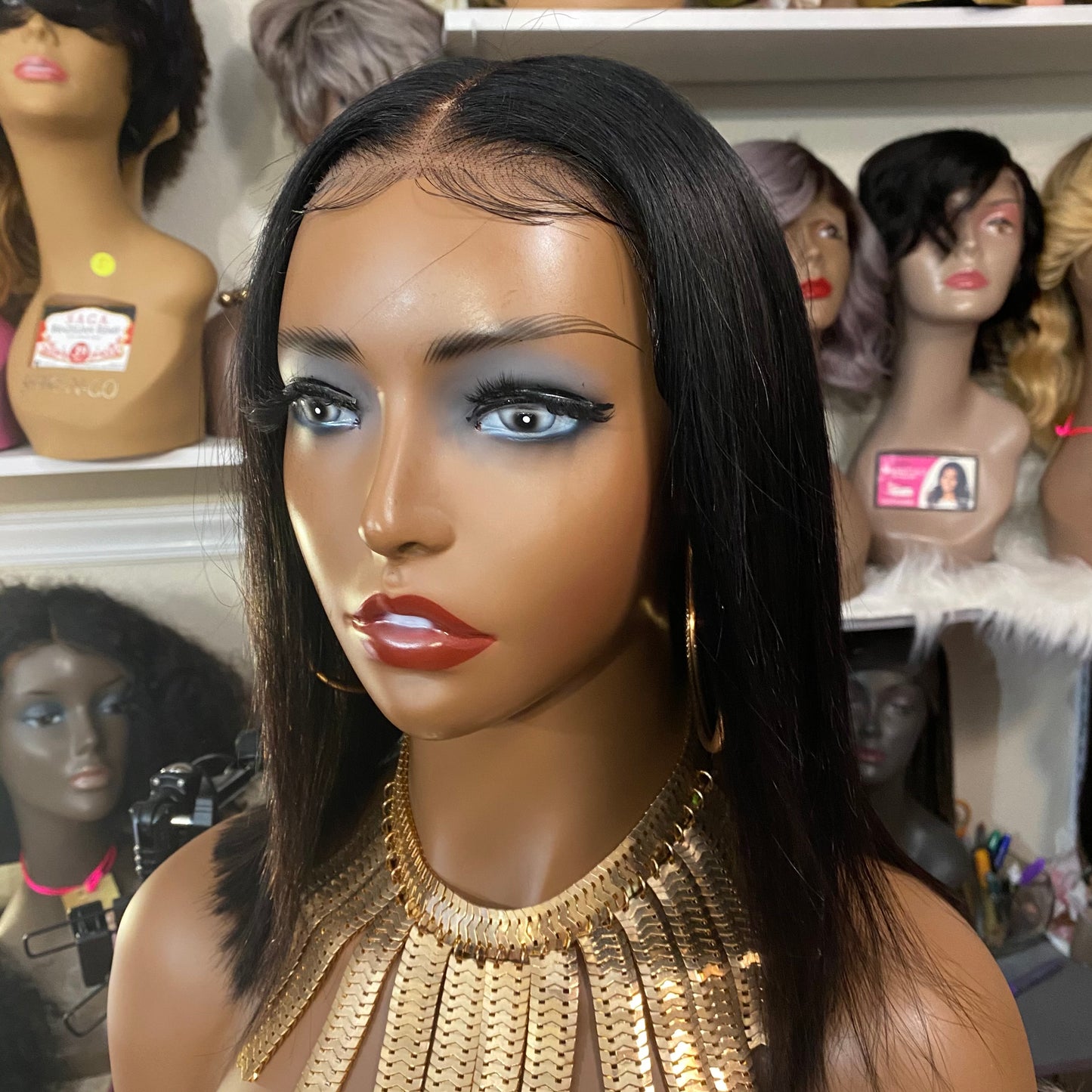 Gabby-  8 -16 Inch Bob Style, 100% Human Hair Lace Closure