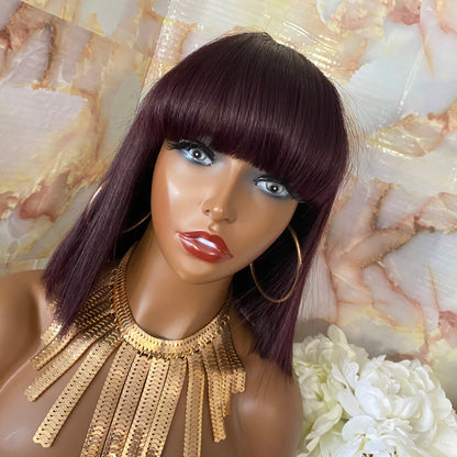 Crystal’  China Bang Silky Straight 100% Human Hair (No Lace)