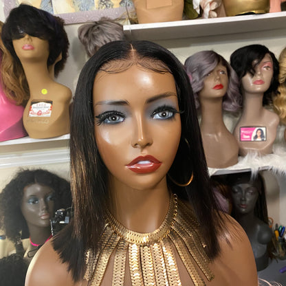 Gabby-  8 -16 Inch Bob Style, 100% Human Hair Lace Closure