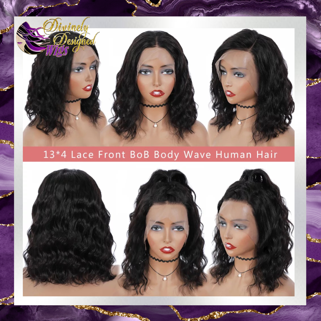 Tyler’ Bob Loose Wave t Styled Lace Front, 100% Human Hair