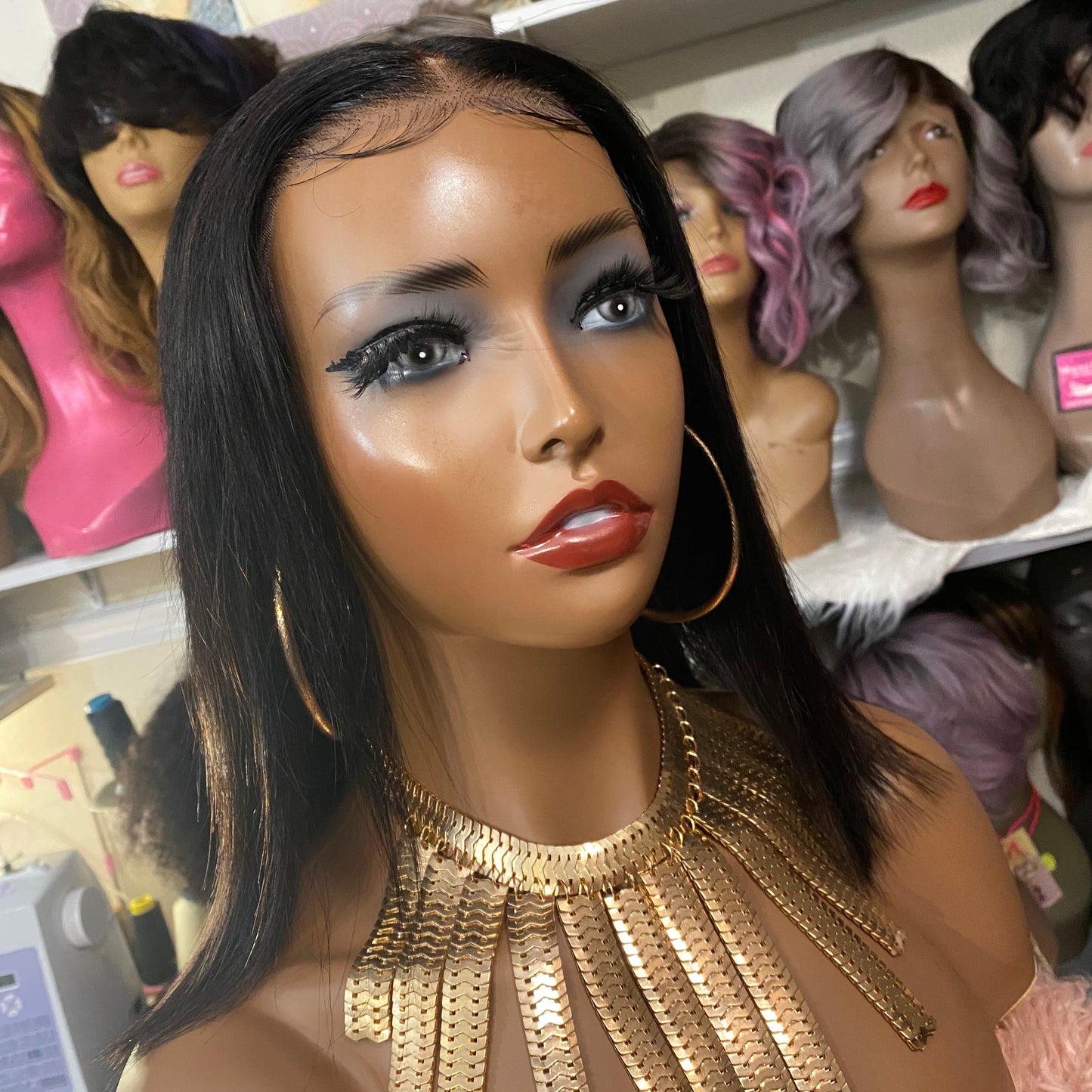 Gabby-  8 -16 Inch Bob Style, 100% Human Hair Lace Closure