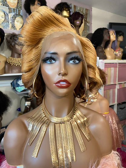 Sweetie-  16 Inch Wavy style, 100% Human Hair Lace Front