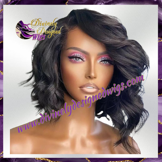 Starry - Bouncy Curl Bob Styled Lace Front, 100% Human Hair