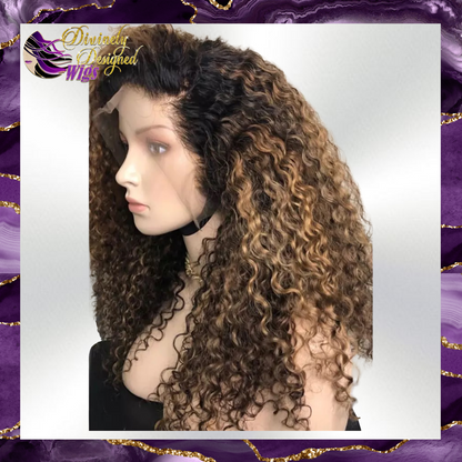 Aisha ’Custom Ombre Lace Front Deep Curl