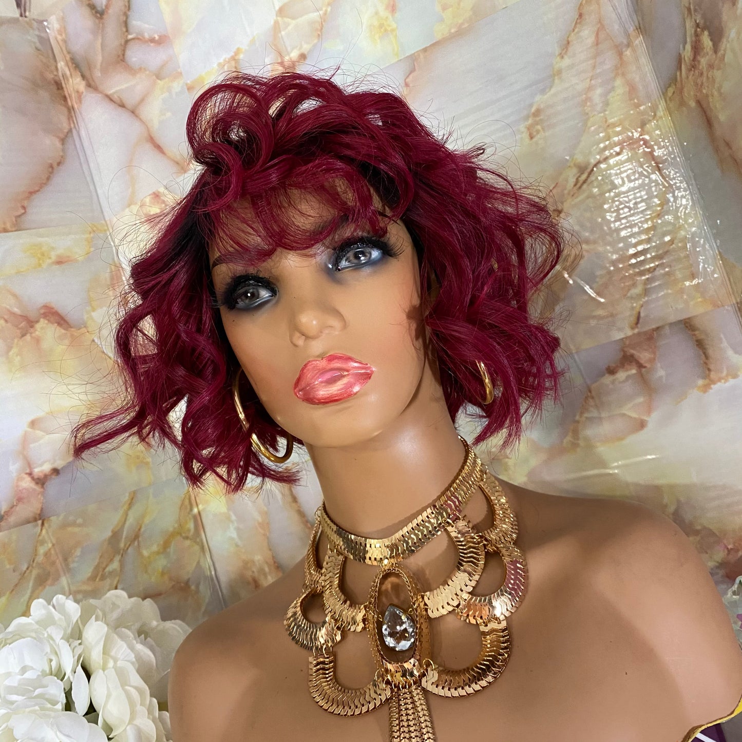 Rozie’  Bang Spiral Curls 100% Human Hair (No Lace)