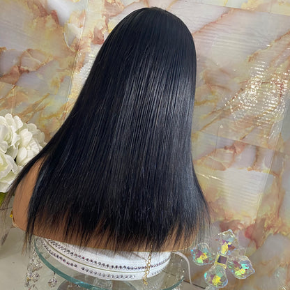 Shanae ’ 16 Inch Straight style, 100% Human Hair Lace Front