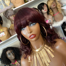 Load image into Gallery viewer, Latina,  China Bang,  100% Human Hair No Lace, 99J 14 Inches
