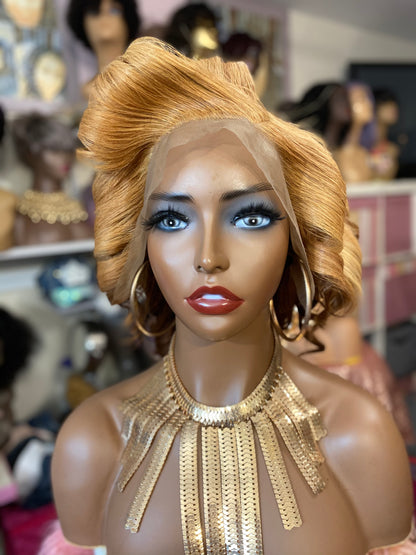 Sweetie-  16 Inch Wavy style, 100% Human Hair Lace Front