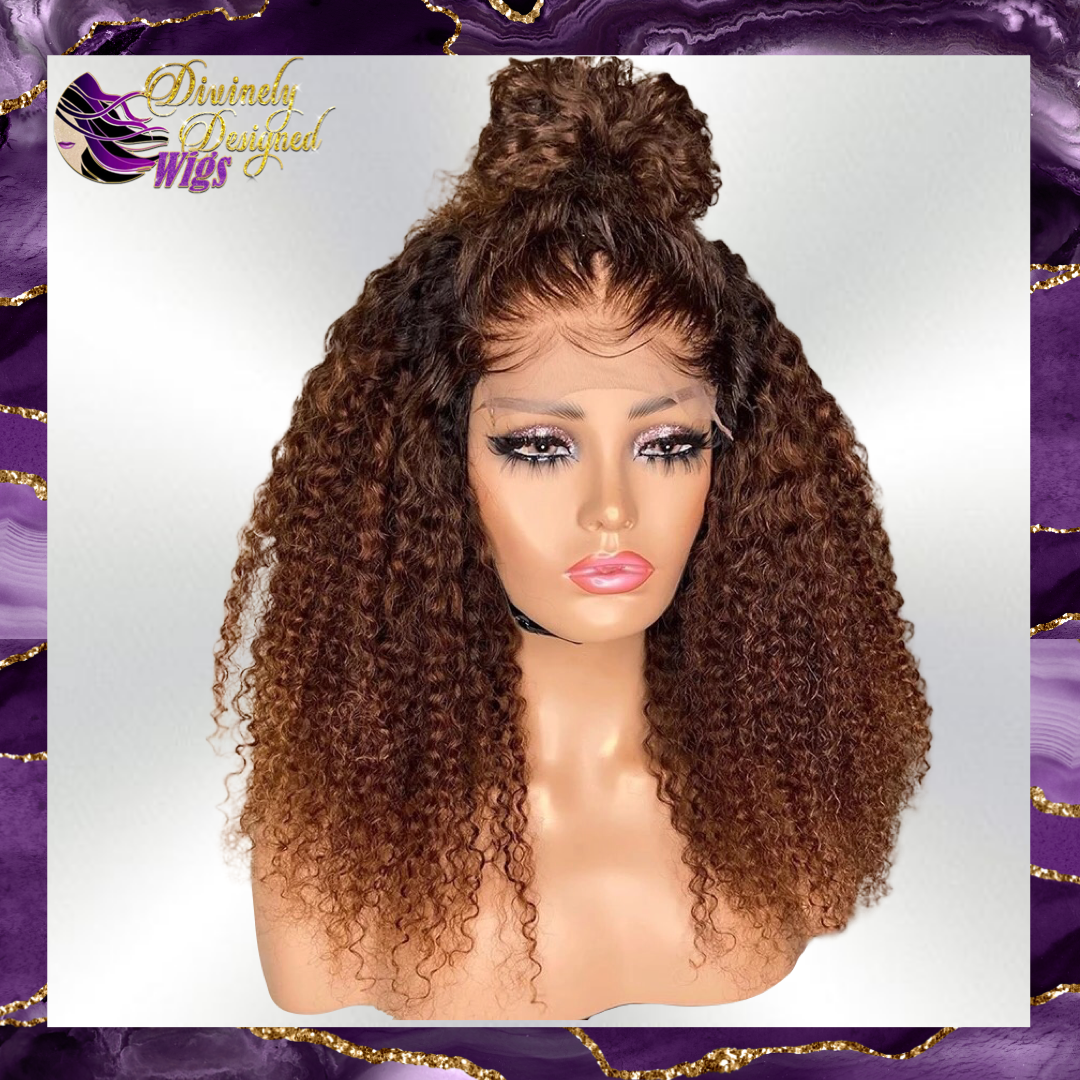 Lacee’ Brown Lace Front Deep Curl