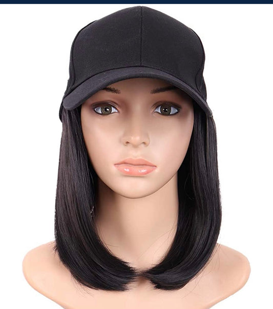 Shayleen Black Straight wave Cap Wig (Synthetic)