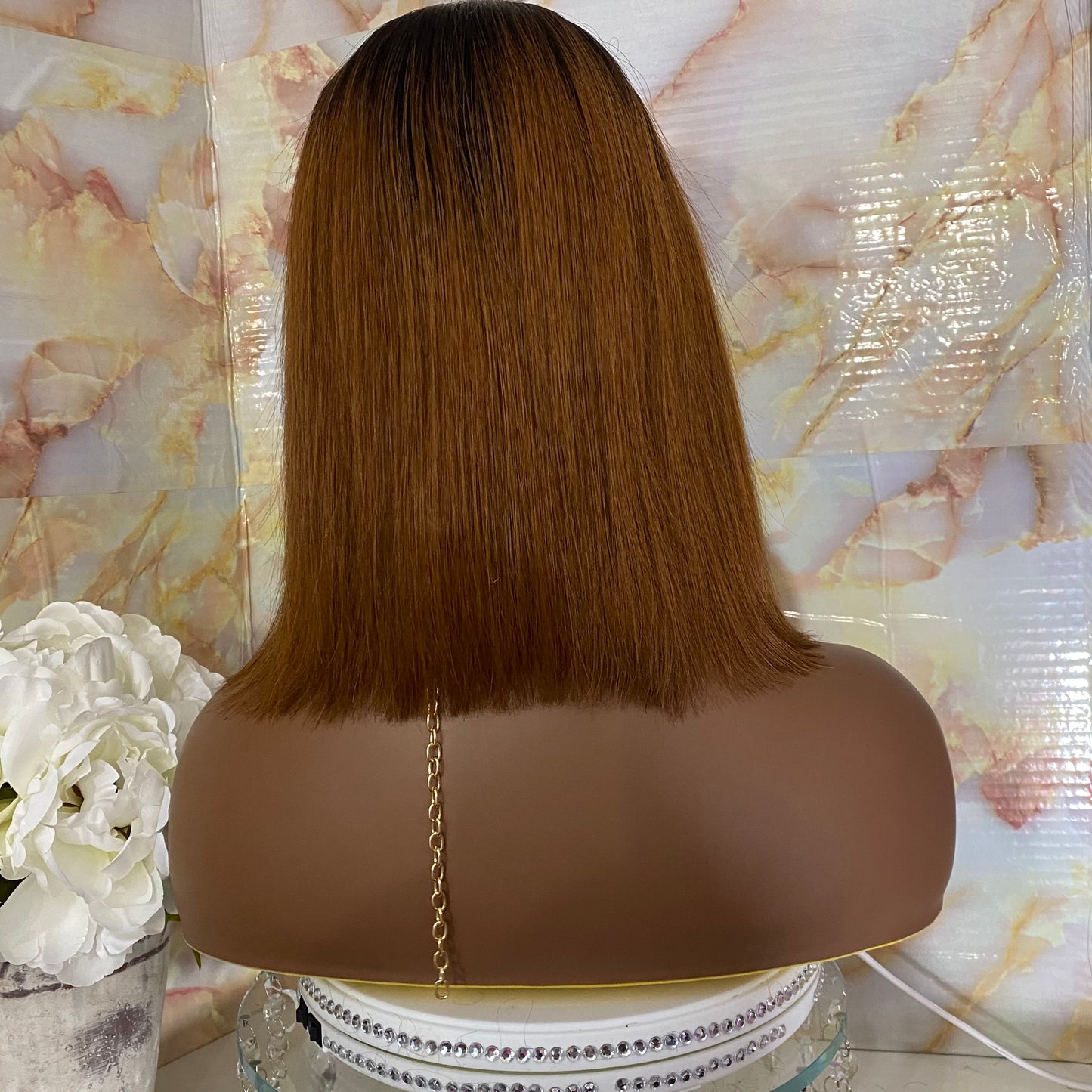 Rusty’  - 100% Human Hair (No Lace) Swoop Bang