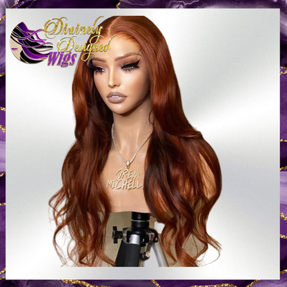 Charlie’ Silky Body wave Ginger/33 13x6, ( Diamond Line )