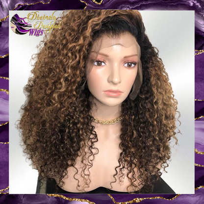 Iesha ’Ombre Lace Front Deep Curl