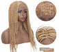 Layna -  25 Inch box braided style, Synthetic Lace Front Closure