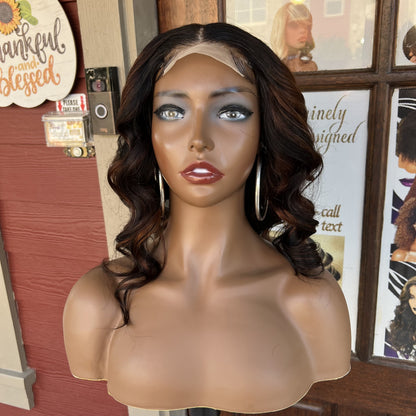 Kelah’ Body Wave Bob Wig (Lace Closure) 1B/33