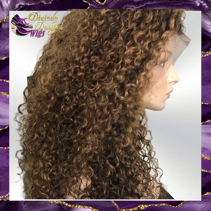 Aisha ’Custom Ombre Lace Front Deep Curl