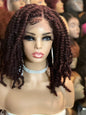 Carly -  18 Inch  twist braided style, Synthetic Lace Front Closure