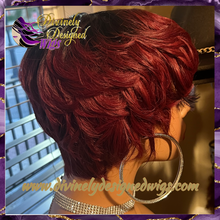 Load image into Gallery viewer, Larissa- 100% Human Hair (No Lace) Pixie Ombré Wig
