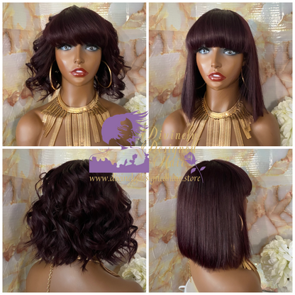 Crystal’  China Bang Silky Straight 100% Human Hair (No Lace)