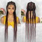 Kellie-  25 Inch Long Curly African Hair Faux Locs Goddess Braided Wigs (PRE-ORDER)