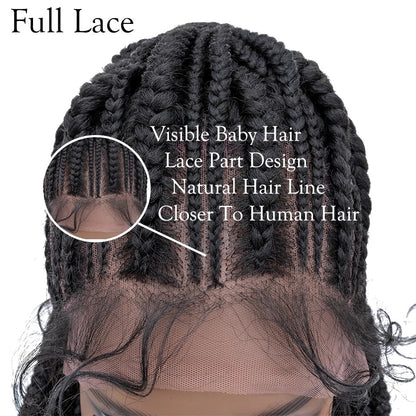 Starry-  25 Inch Cornrow braided style, Synthetic Lace Front Closure (PRE-ORDER)