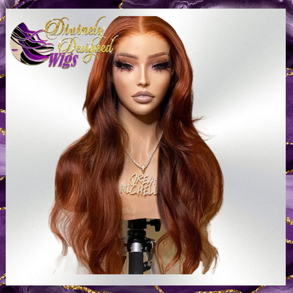 Charlie’ Silky Body wave Ginger/33 13x6, ( Diamond Line )