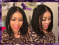 Lark -  12 Inch  braided bob style, Synthetic Lace Front Closure