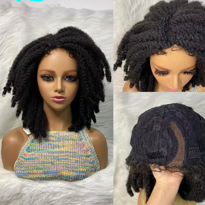 Stasha-  16 Inch  braided bob style, Synthetic Lace Front Closure