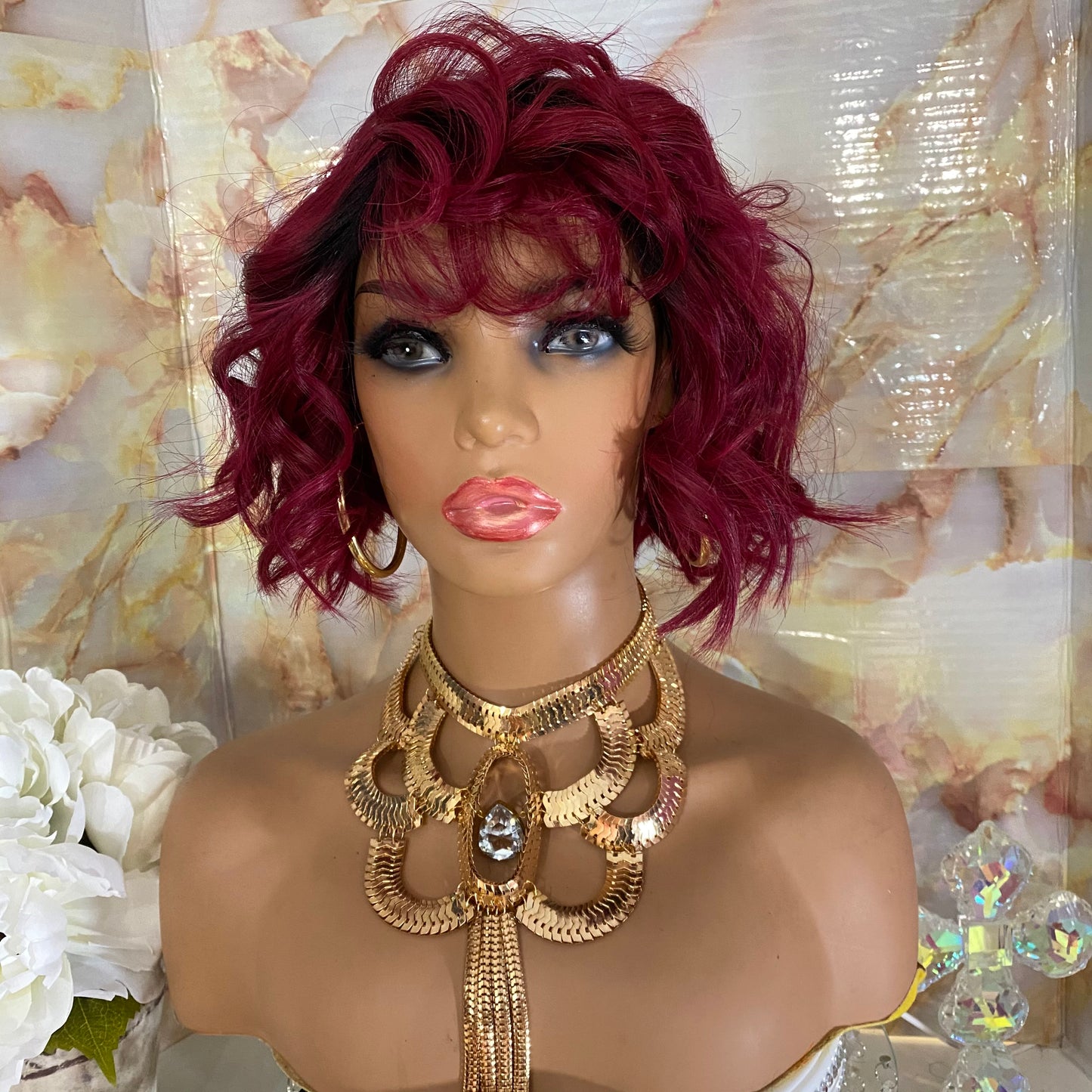 Rozie’  Bang Spiral Curls 100% Human Hair (No Lace)