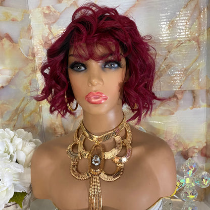 Rozie’  Bang Spiral Curls 100% Human Hair (No Lace)