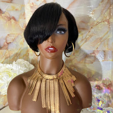 Load image into Gallery viewer, Frankie’-  6 Inch Pixie  style, 100% Human Hair Lace Front
