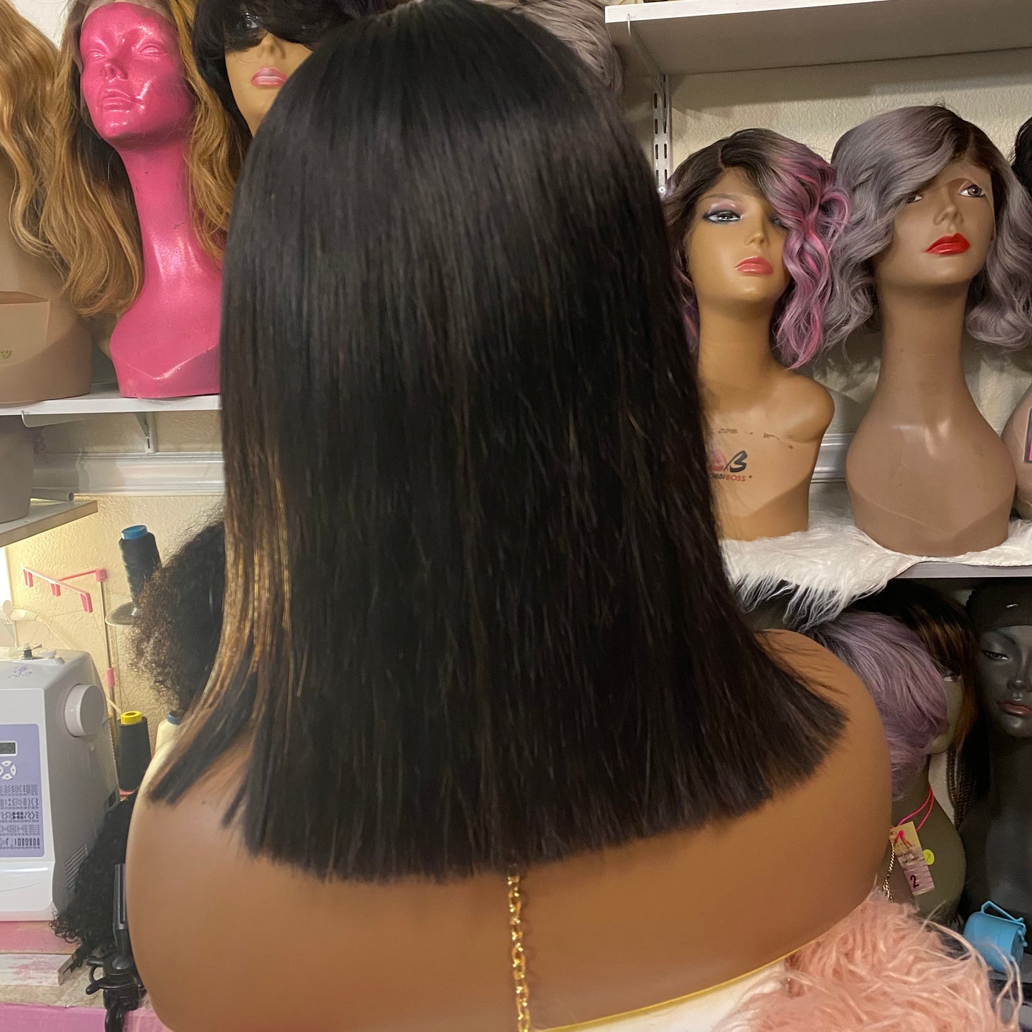 Gabby-  8 -16 Inch Bob Style, 100% Human Hair Lace Closure