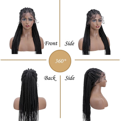 Starry-  25 Inch Cornrow braided style, Synthetic Lace Front Closure (PRE-ORDER)