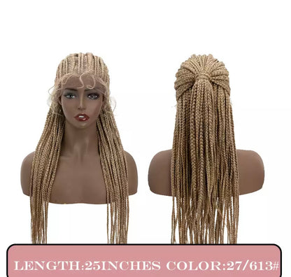 Starry-  25 Inch Cornrow braided style, Synthetic Lace Front Closure (PRE-ORDER)