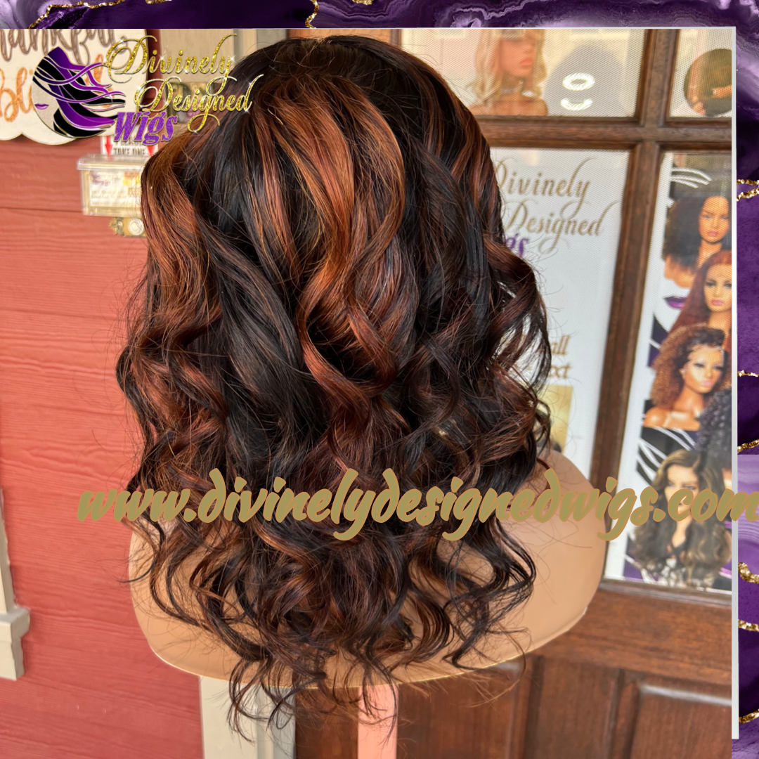 Rebecca’ Custom Color’ Body Wave, 4x4 Lace Closure