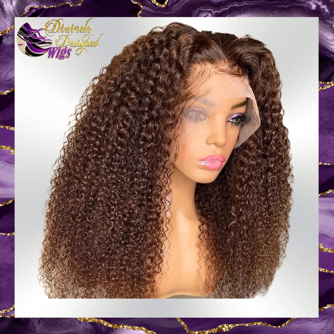 Lacee’ Brown Lace Front Deep Curl