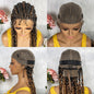 Kellie-  25 Inch Long Curly African Hair Faux Locs Goddess Braided Wigs (PRE-ORDER)