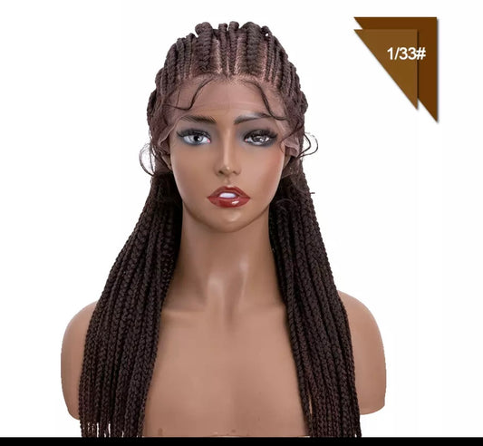 Starry-  25 Inch Cornrow braided style, Synthetic Lace Front Closure (PRE-ORDER)