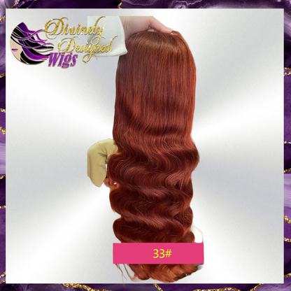 Charlie’ Silky Body wave Ginger/33 13x6, ( Diamond Line )