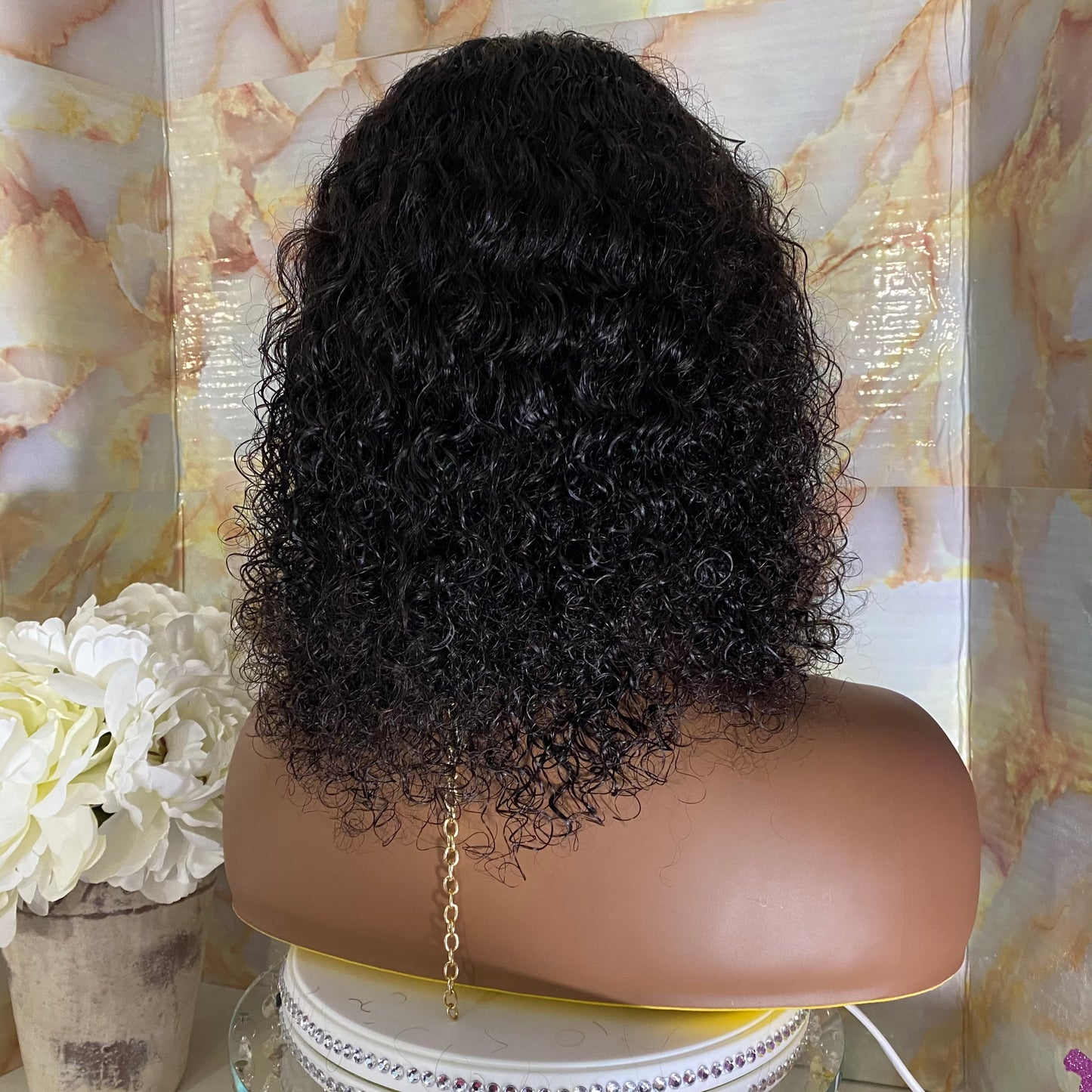 Tanee' No Lace Curly China Bang